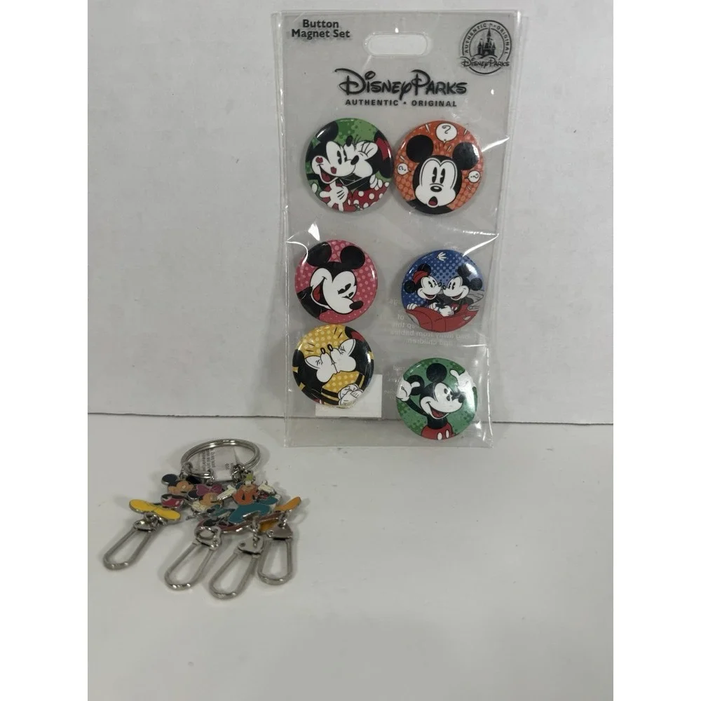 Disney Bundle Magnets And The Fab Four Keychain‎ Clips